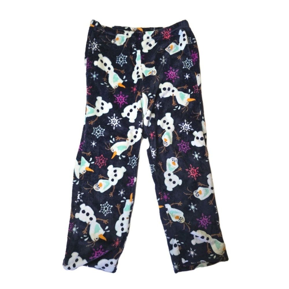 Disney Frozen Olaf Fuzzy Sleep Pants‎ Adult 8/10